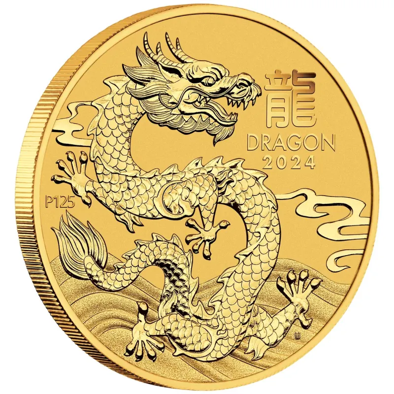 2024 Year of the Dragon 1/2oz Gold Coin