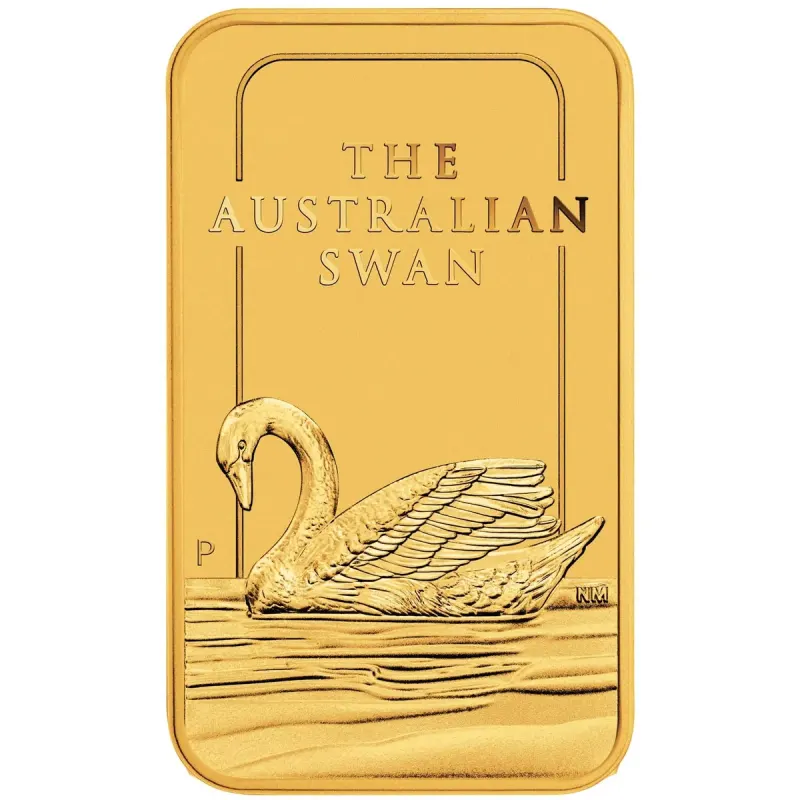 Australian Swan 1oz Gold Minted Bar