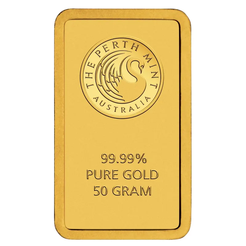 Kangaroo 50g Gold Minted Bar