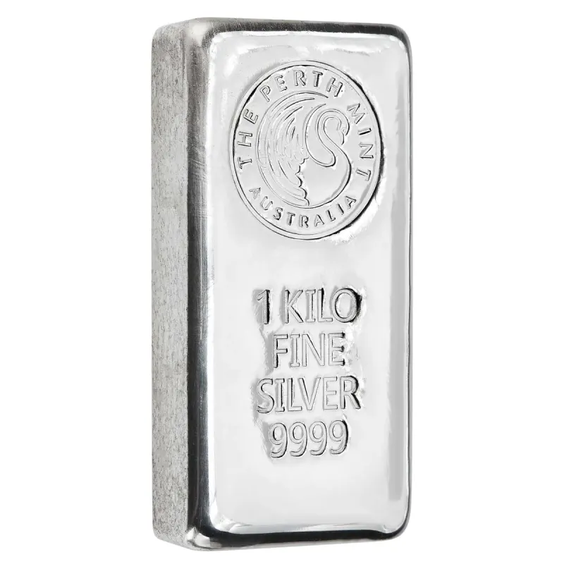 The Perth Mint 1 Kilo Silver Cast Bar