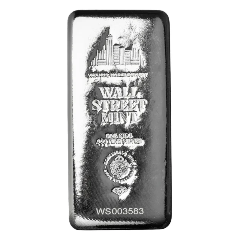 Wall Street Mint 1 Kilo Silver Bar