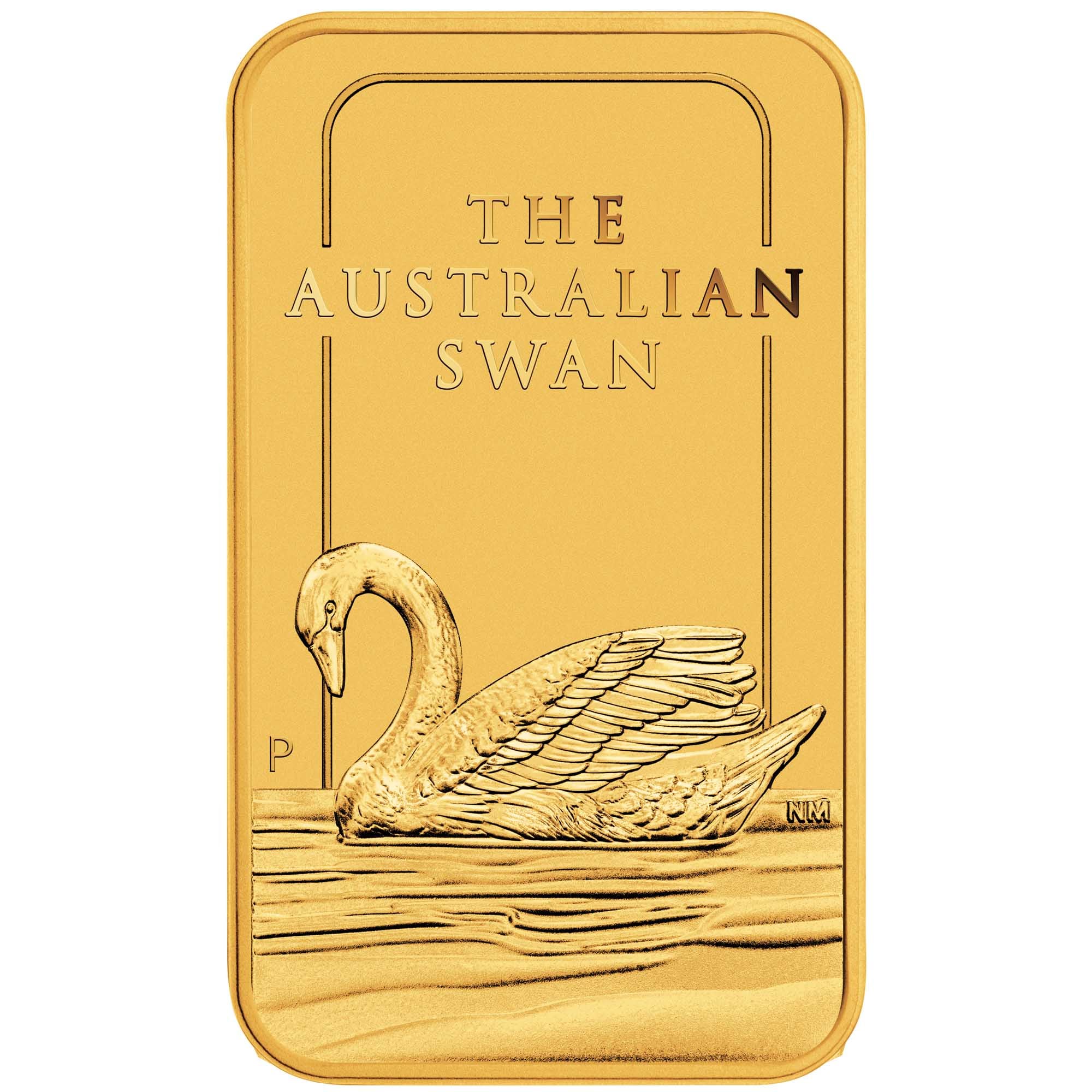 Australian Swan 1oz Gold Minted Bar