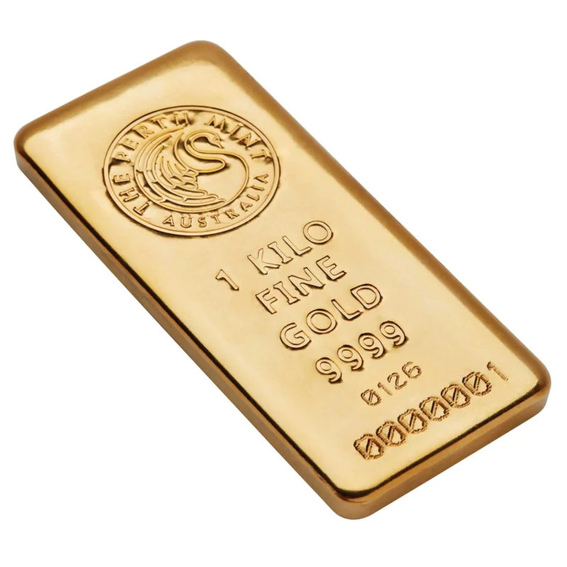 The Perth Mint 1 Kilo Gold Cast Bar