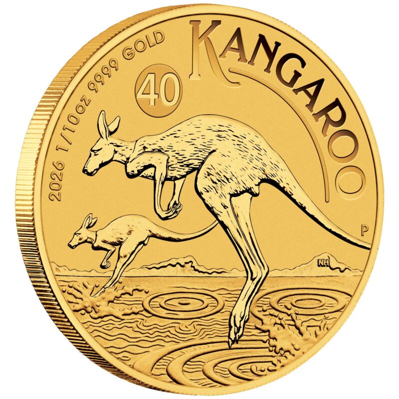 Australian Kangaroo 2026 1/10oz Gold Bullion Coin